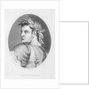 Oval Illustrated Portrait of Titus Caesar by Anonymous