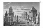 Soldiers and Pedestrians on Roman Street by Anonymous