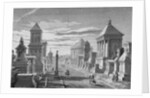 Soldiers and Pedestrians on Roman Street by Anonymous