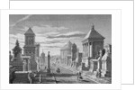 Soldiers and Pedestrians on Roman Street by Anonymous
