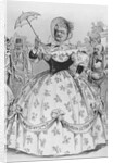 Polit Cartoon/G Cleveland In Hoop Skirt by Anonymous