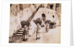 Village Woman Carrying Products on Their Backs by Anonymous