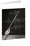 Equation on Blackboard by Anonymous