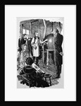 Print of Gail Borden Explaining the Method of Condensing Milk by Anonymous