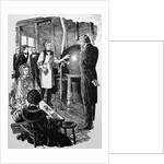 Print of Gail Borden Explaining the Method of Condensing Milk by Anonymous