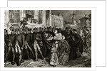 Hessian Mercenaries Saying Goodbye to Families by Anonymous