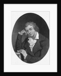 Illustration of Poet Friedrich Schiller in Thoughtful Pose by Anonymous