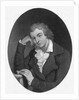 Illustration of Poet Friedrich Schiller in Thoughtful Pose by Anonymous