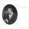 Illustration of Poet Friedrich Schiller in Thoughtful Pose by Anonymous