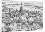 Woodcut Illustration of the Battle of Nordlingen in Bavaria by Anonymous