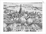 Woodcut Illustration of the Battle of Nordlingen in Bavaria by Anonymous