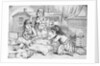 Girls Playing with Dolls by Anonymous