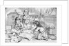 Girls Playing with Dolls by Anonymous