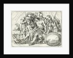 Surgeon Pulling Arrow Out of Alexander the Great's Side by Anonymous