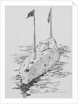 Holland Military Vessel on the Ocean by Anonymous
