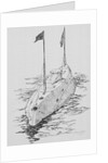 Holland Military Vessel on the Ocean by Anonymous