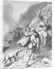 Illustration of Goths Retreating into Asturian Mountains by Anonymous