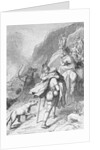 Illustration of Goths Retreating into Asturian Mountains by Anonymous