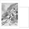 Illustration of Goths Retreating into Asturian Mountains by Anonymous