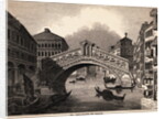Illustration of Rialto over Grand Canal at Venice by Anonymous