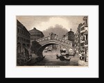 Illustration of Rialto over Grand Canal at Venice by Anonymous