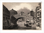 Illustration of Rialto over Grand Canal at Venice by Anonymous