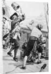 Pirate Kidd Swings Bucket at Crew Members by Anonymous