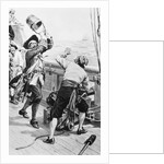 Pirate Kidd Swings Bucket at Crew Members by Anonymous
