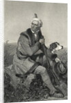 Portrait Of Daniel Boone W/Rifle & Dog by Anonymous