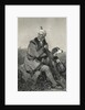 Portrait Of Daniel Boone W/Rifle & Dog by Anonymous