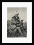 Portrait Of Daniel Boone W/Rifle & Dog by Anonymous