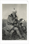 Portrait Of Daniel Boone W/Rifle & Dog by Anonymous