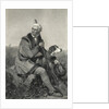 Portrait Of Daniel Boone W/Rifle & Dog by Anonymous