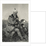 Portrait Of Daniel Boone W/Rifle & Dog by Anonymous