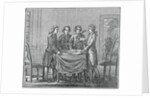 Print of European Kings Meeting Together by Anonymous