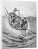 Drawing of Whalers in Boat by Anonymous