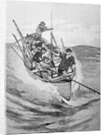 Drawing of Whalers in Boat by Anonymous