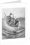 Drawing of Whalers in Boat by Anonymous
