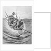 Drawing of Whalers in Boat by Anonymous