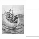 Drawing of Whalers in Boat by Anonymous
