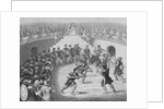 Royalty and Audience Watching Gladiators Fight by Anonymous