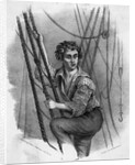 Sailor Climbing Ship's Rigging by Anonymous