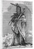 Drawing of Native American Chief Pontiac by Anonymous