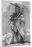 Drawing of Native American Chief Pontiac by Anonymous