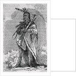 Drawing of Native American Chief Pontiac by Anonymous