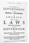 Title Page of Colonial Constitution of Pennsylvania by Anonymous