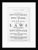 Title Page of Colonial Constitution of Pennsylvania by Anonymous