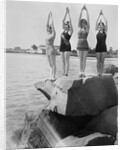 Women Holding up Their Arms in Diving Form by Anonymous