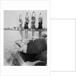 Women Holding up Their Arms in Diving Form by Anonymous