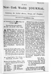 Copy of the New York Weekly Journal by Anonymous